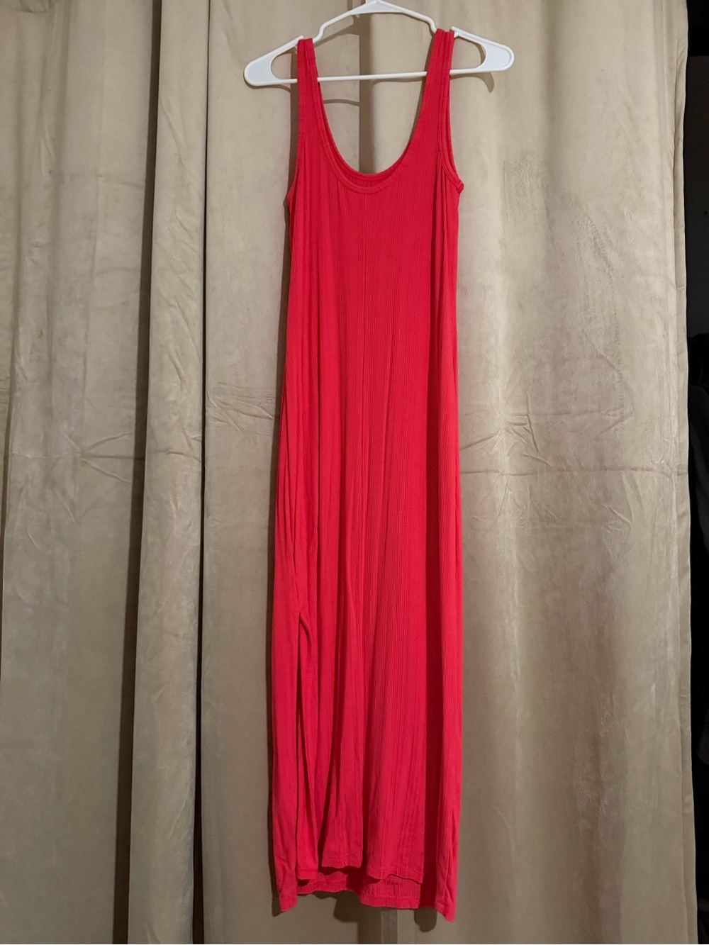 Old Navy Hot Pink Scoop Neck Maxi Dress